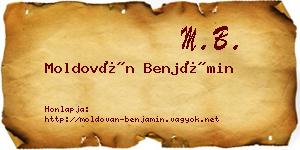 Moldován Benjámin névjegykártya