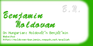 benjamin moldovan business card